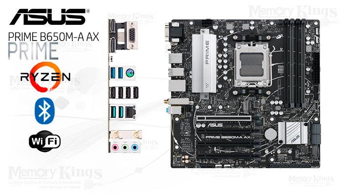 PLACA AM5 ASUS PRIME B650M-A AX WIFI D5 mATX